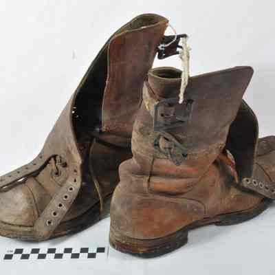 World War II M1943 double buckle combat service boots