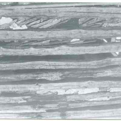 Close-up of exposed wood