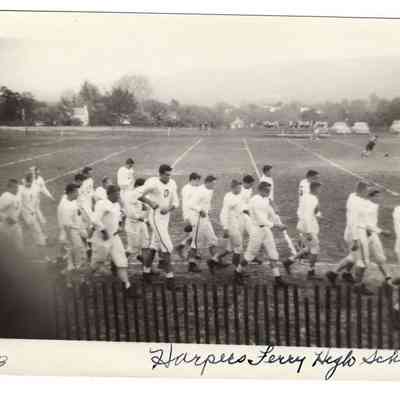 Football players at Harpers Ferry High School game, 1953: IMG2025.026.001 (33)
