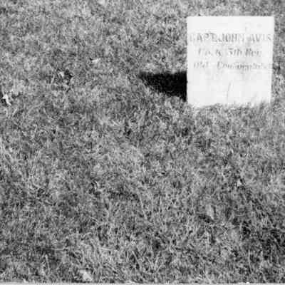 Captain John Avis' grave site