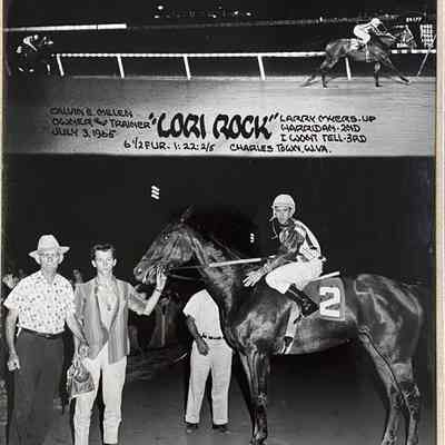 Lori Rock winners circle photo