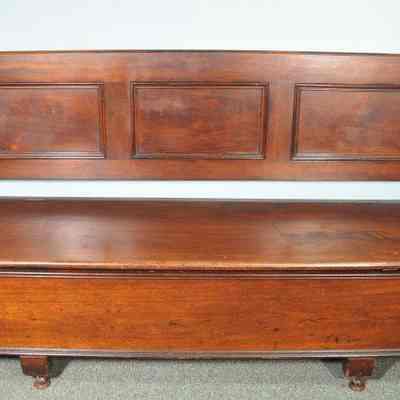 Handmade Swedish walnut bench