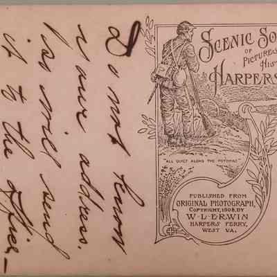 Back of postcard