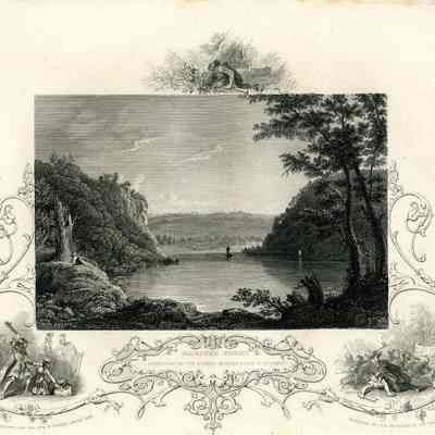 One of six prints of views of Harpers Ferry