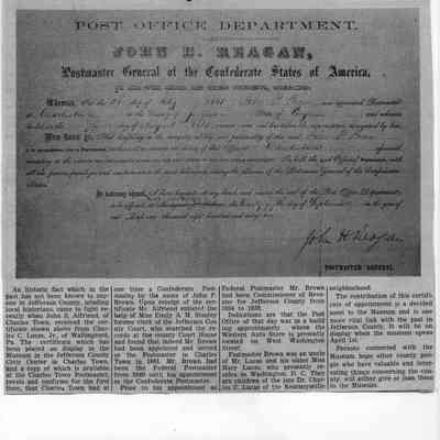 CSA Postmaster Certificate