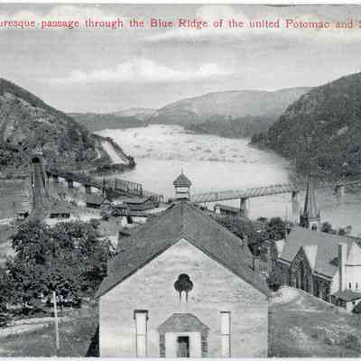 The Picturesque passage through the Blue Ridge of the united Potomac and Shenandoah