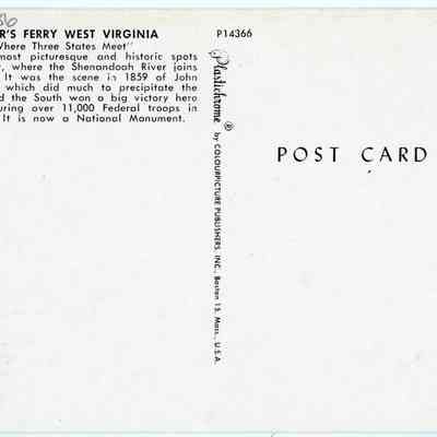 Harper's Ferry West Virginia, "Where the Three States Meet"