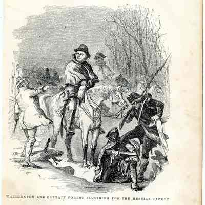 Washington and Captain Forest Inquiring for the Hessian Picket