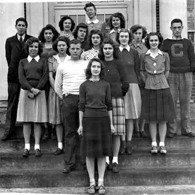 1945 or 1946 Ricochet staff (CHS school newspaper)