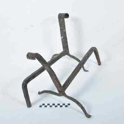 Andirons made by a blacksmith