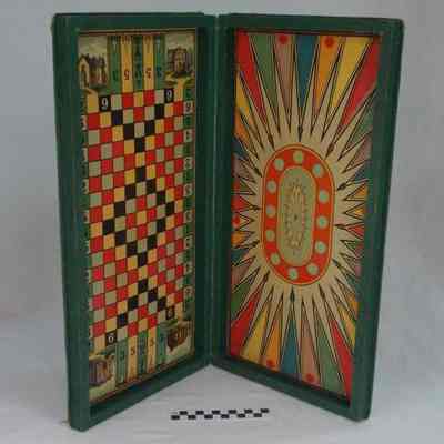 Two-sided folding board game