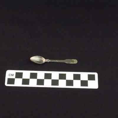 Metal teaspoon made for child's play