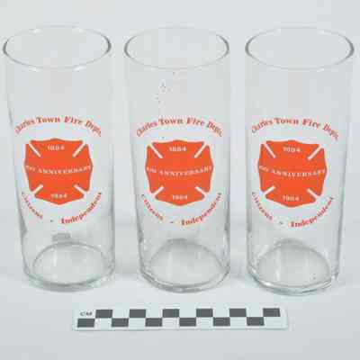 Charles Town Fire Department 100 anniversary glasses