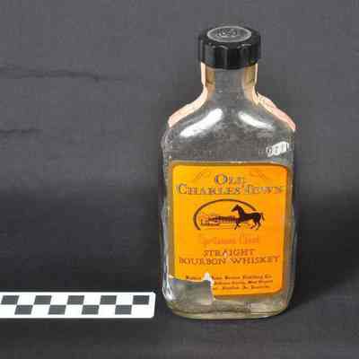 Half-pint whiskey bottle