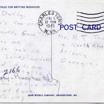 Scene along Opequon Creek Postcard: Origformat: Other