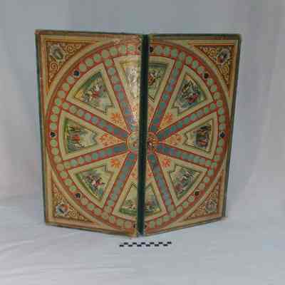 Two-sided folding board game