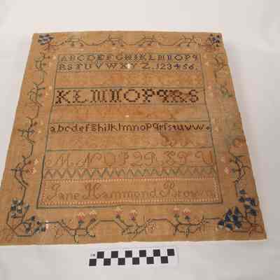 Jane Hammond Brown sampler