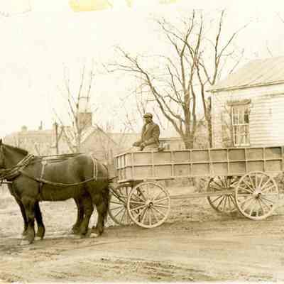 John Brown Wagon with horse and driver, 1880