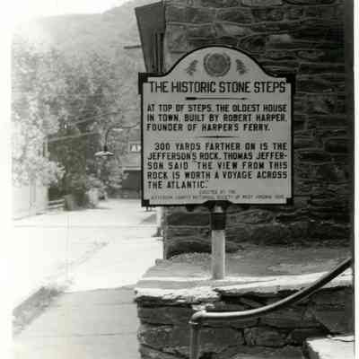 "The Historic Stone Steps" historical marker