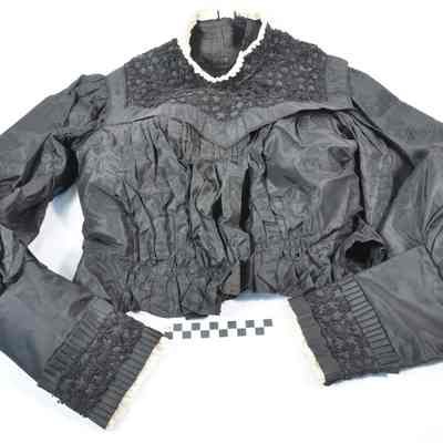 Black silk mourning suit