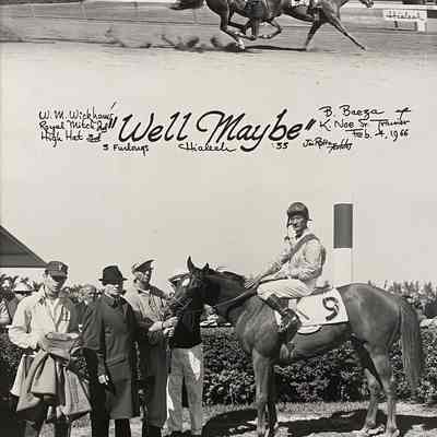 Well Maybe winners circle photo