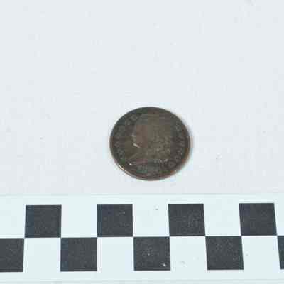 1828 U.S. half-cent coin
