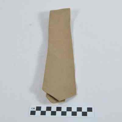 World War II khaki colored uniform tie
