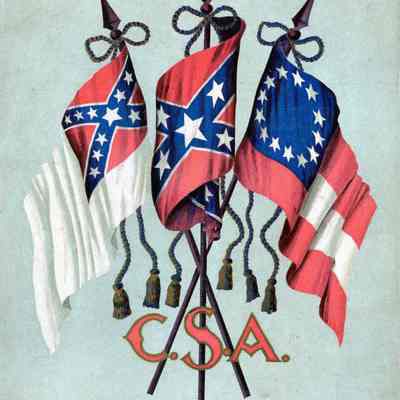 Three crossed Confederate flags: Origformat: Other