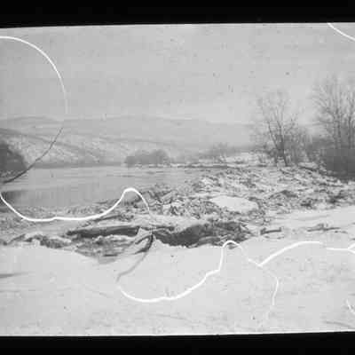 Winter river scene