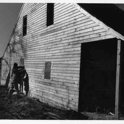 Burr house as restoration begins
