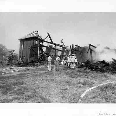 Gibson barn after fire
