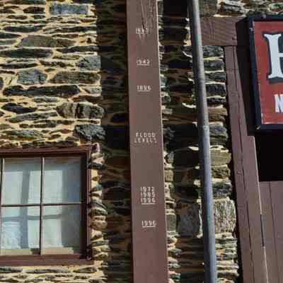 Flood gauge in Harpers Ferry