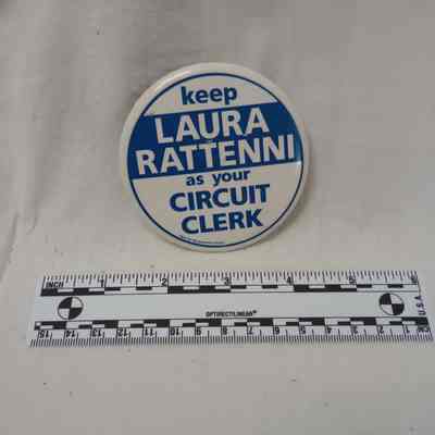 Laura Rattenni campaign button