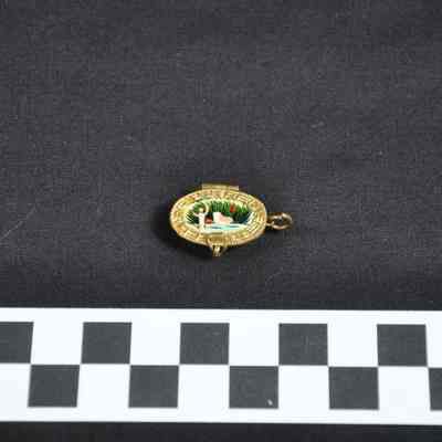 Charm for a bracelet made like a small locket