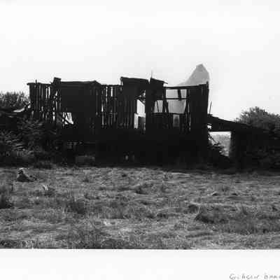 Gibson barn after the fire