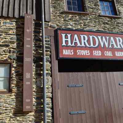 Flood gauge in Harpers Ferry