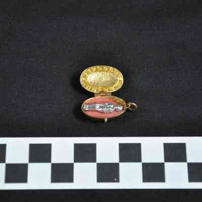 Charm for a bracelet made like a small locket