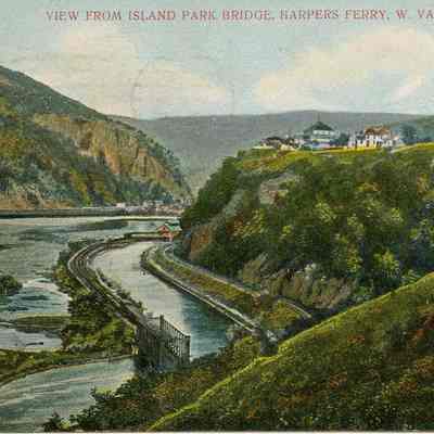 Harpers Ferry from Island Park Bridge