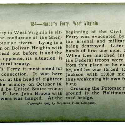 184-- Harper's Ferry, West Virginia.