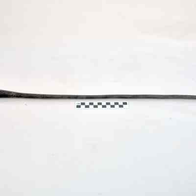 One piece iron fire poker