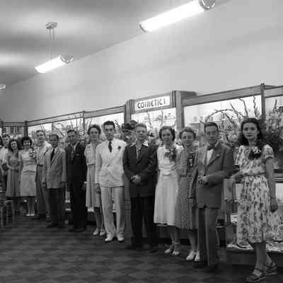 Nichols and Stuck Drug Store opening, 1947