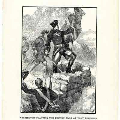 Washington Planting the British Flag at Fort Duqesne