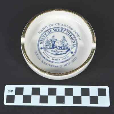 Bank of Charles Town ashtray