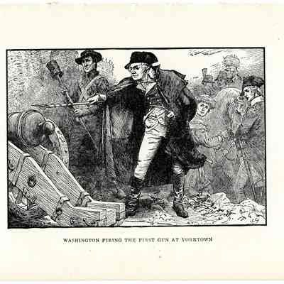 Washington Firing the First Gun at Yorktown