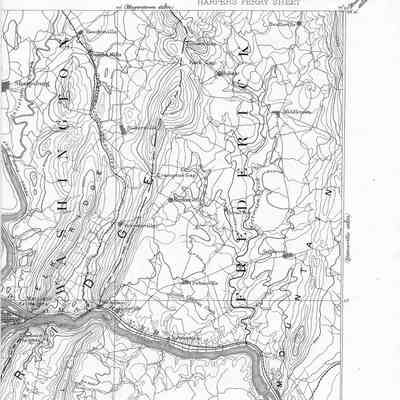 Reconnaissance Map. Virginia-West Virginia-Maryland-- Harpers Ferry Sheet