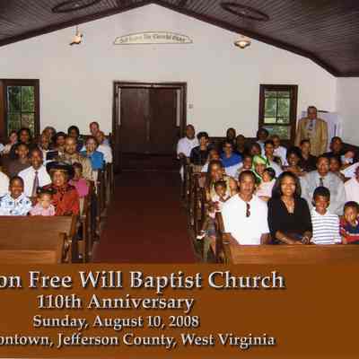 Zion Free Will Baptist Church, 110th anniversary