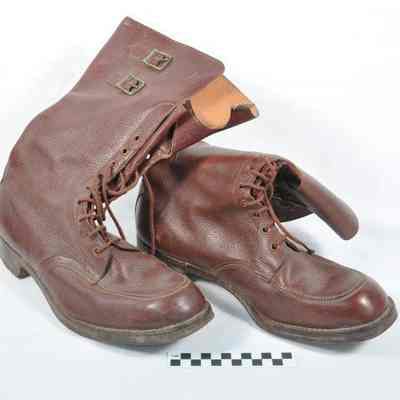 Frank P. Bane's World War II leather boots