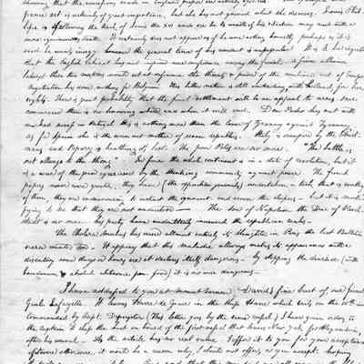 Letter from Thomas G. Clemson to John Augustine Washington
