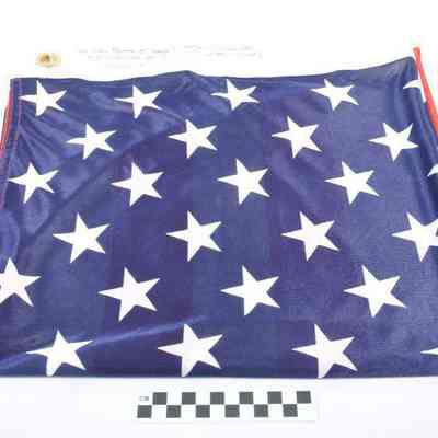 U. S. A. flag flown in Afghanistan