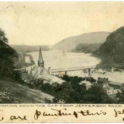 Looking Down the Gap from Jefferson Rock